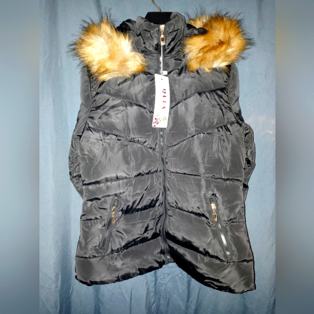 Brand New Black Woman's Puffer Coat